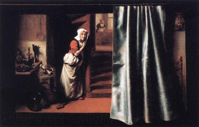 MAES, Nicolaes Eavesdropper with a Scolding Woman
